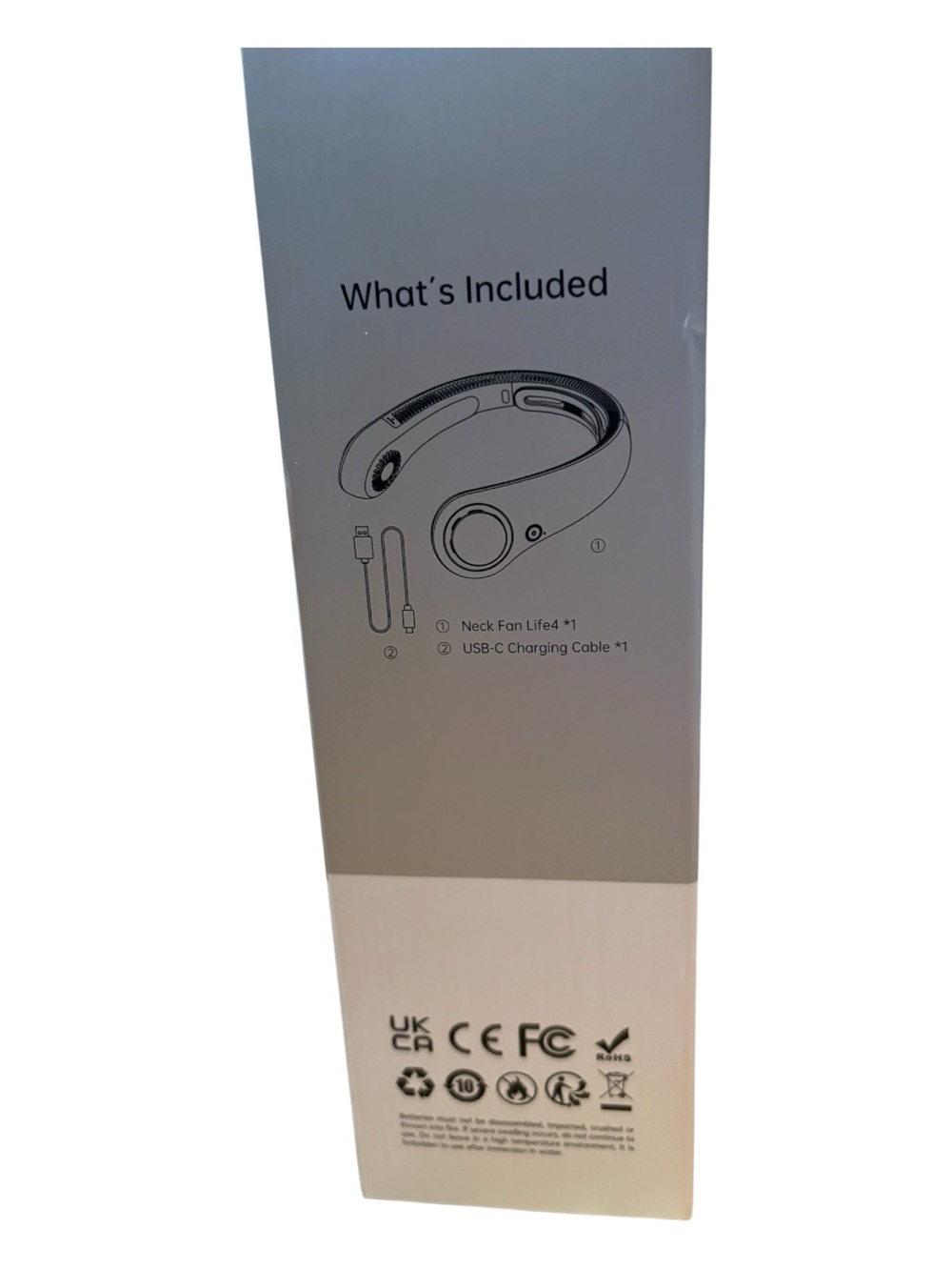 TWO JisuLife4 Portable Neck Fans-Gray-New in Boxes-lasts 4 quarters!๐ - Picture 4 of 6